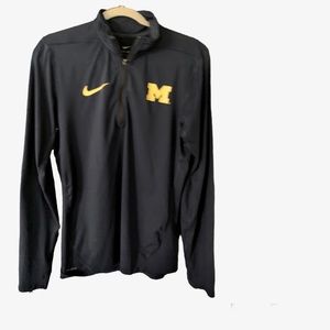 Nike 1/4 Zip University of Michigan Wolverines Pullover XXL